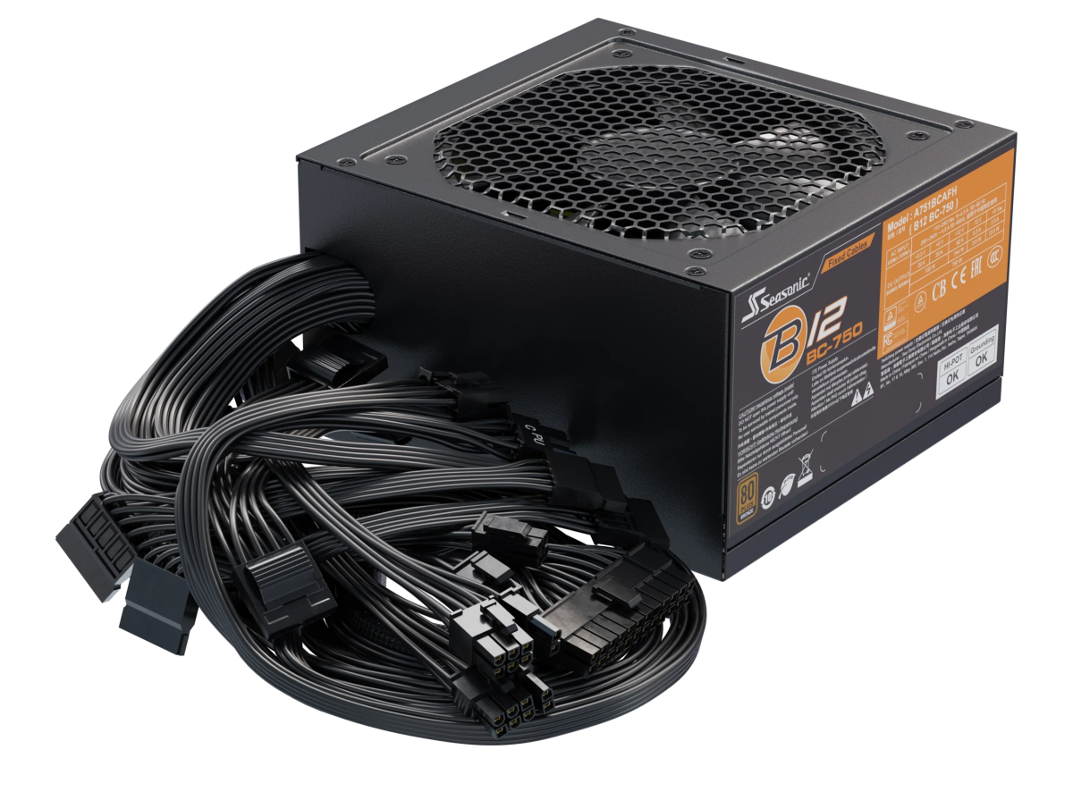 Seasonic B12 BC - 750 Power Supply 750 Watts | A751BCAFH - Vektra Computers LLC Seasonic B12 BC - 750 Power Supply 750 Watts | A751BCAFH - Vektra Computers LLC